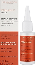 Kopfhautserum mit Grapefruit-Extrakt, Betain und Panthenol - Makeup Revolution Vitamin C Shine Scalp Serum — Bild N2