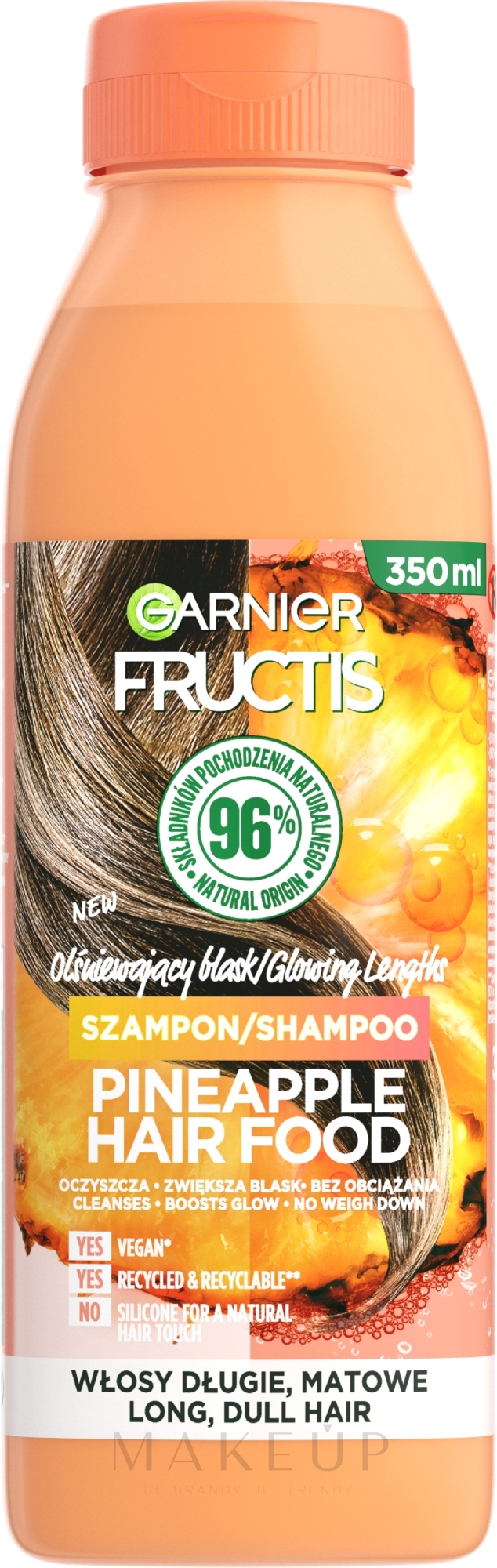 Shampoo für langes und stumpfes Haar - Garnier Fructis Hair Food Pineapple — Bild 350 ml