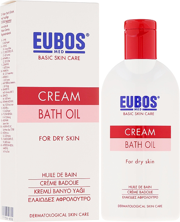 Badeöl für trockene Haut - Eubos Med Basic Skin Care Cream Bath Oil For Dry Skin — Bild N1