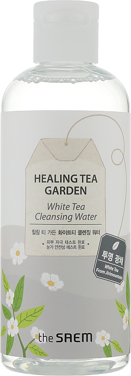 Mildes Gesichtsreinigungswasser mit Weißtee-Extrakt - The Saem Healing Tea Garden White Tea Cleansing Water — Bild N1