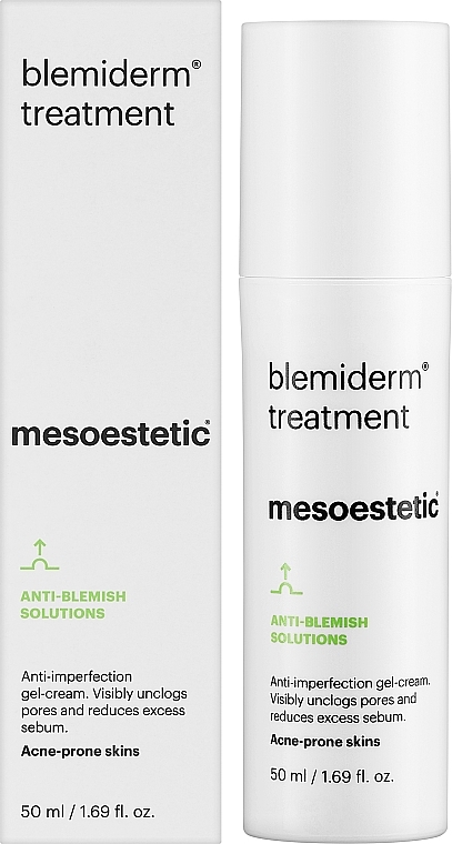 Nachtcreme-Gel für fettige und zu Akne neigende Haut - Mesoestetic Blemiderm Treatment  — Bild N2