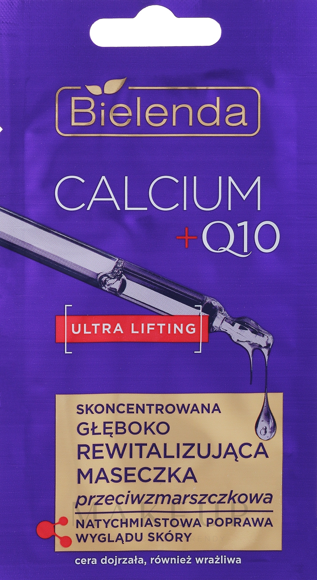 Konzentrierte Anti-Falten-Reparaturmaske - Bielenda Calcium + Q10 — Bild 8 g