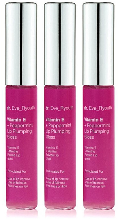 Lipgloss-Set - Dr. Eve_Ryouth Vitamin E And Peppermint Lip Plumps  — Bild N1