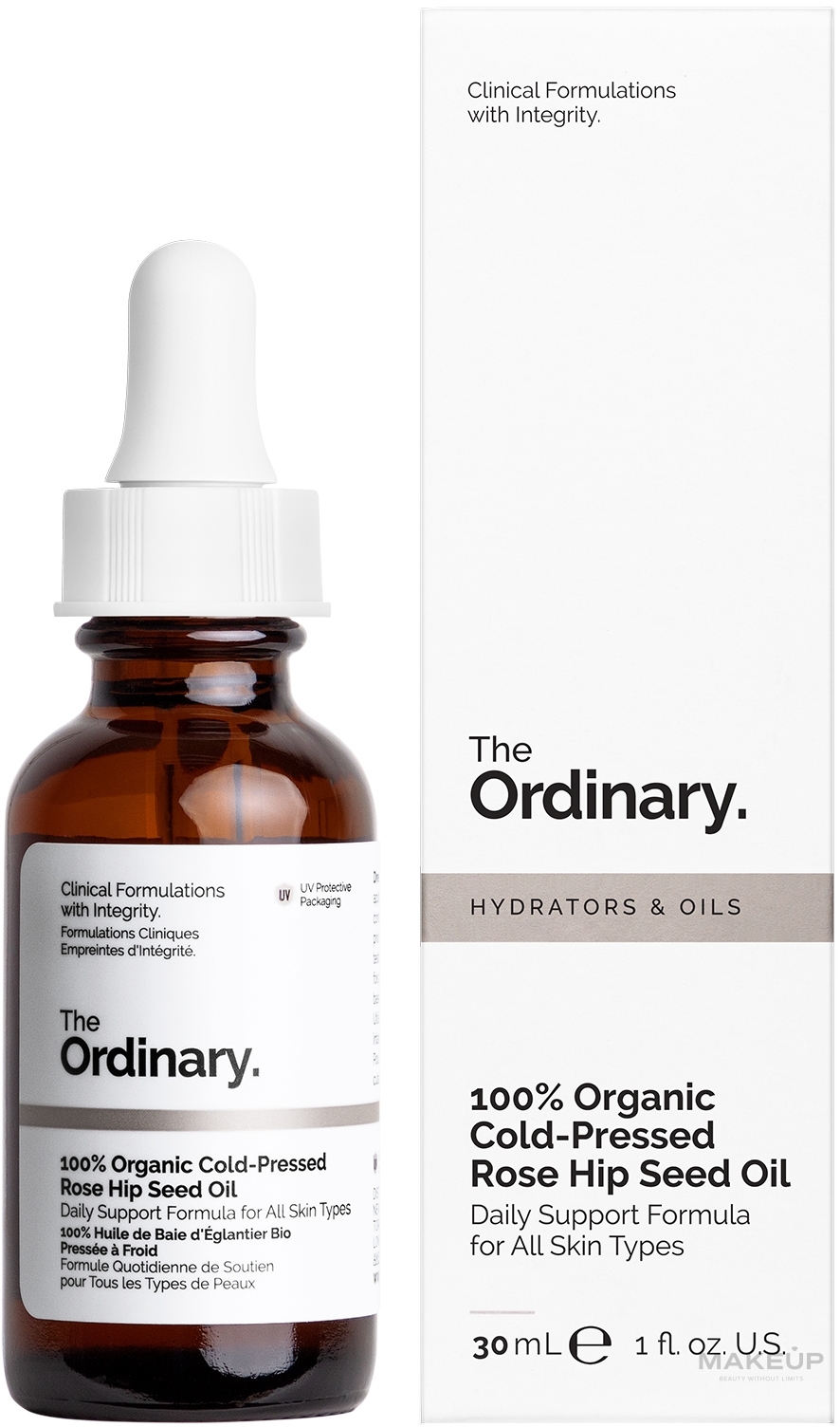 The Ordinary 100% Organic Cold-Pressed Rose Hip Seed Oil - 100% Kaltgepresstes Bio-Hagebuttensamenöl — Bild 30 ml