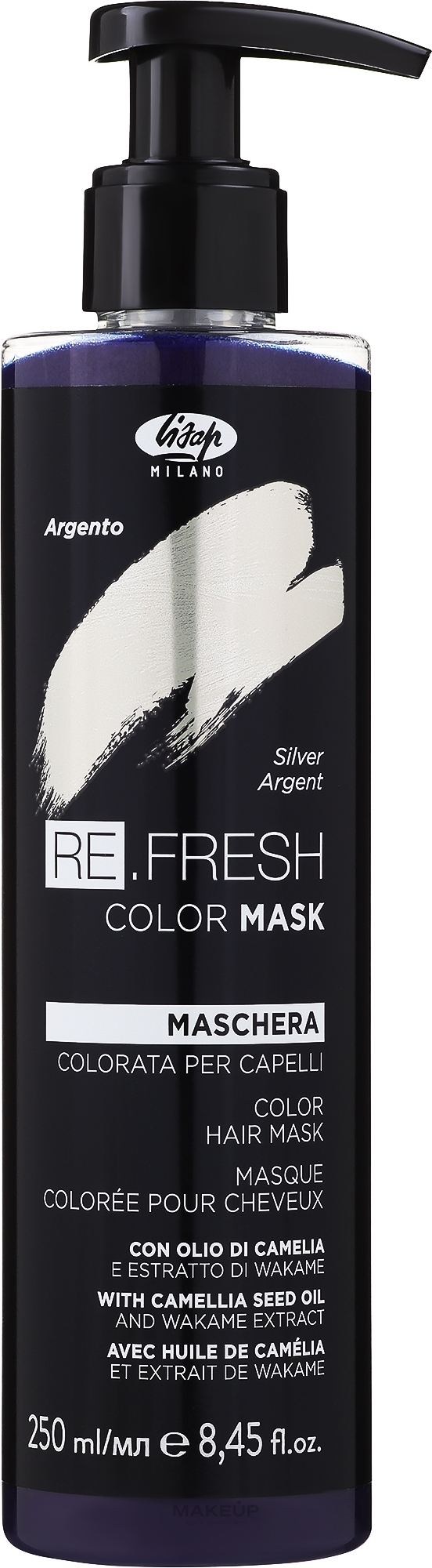 Ammoniakfreie getönte Haarmaske - Lisap Re.Fresh Color Mask — Bild Aquamarin