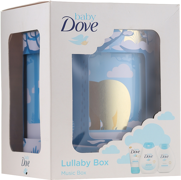 Körperpflegeset für Babys - Dove Baby Rich Moisture (Shampoo 200ml + Körperlotion 200ml + Creme 45g)