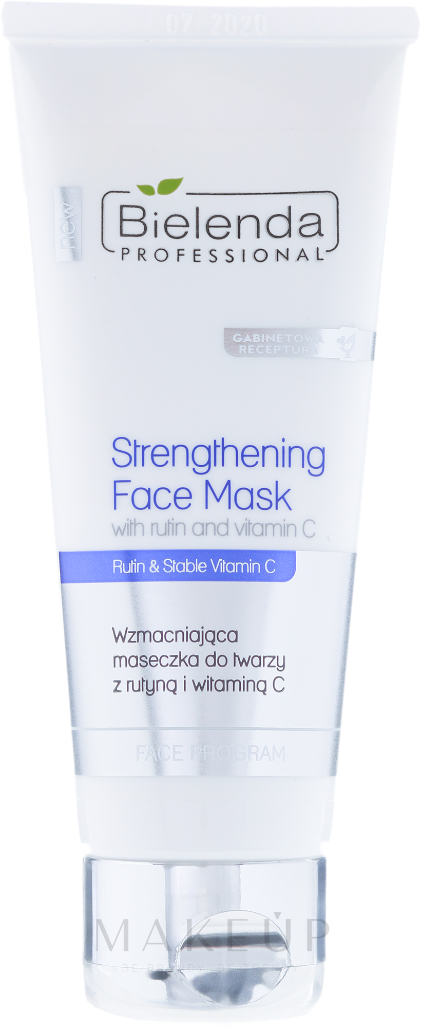 Gesichtsmaske gegen Rötungen und Couperose mit Vitamin C - Bielenda Professional Program Face Strengthening Face Mask — Bild 150 ml