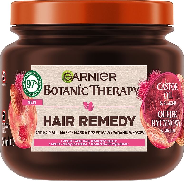 Haarmaske - Garnier Botanic Therapy Castor Oil and Almond — Bild N1