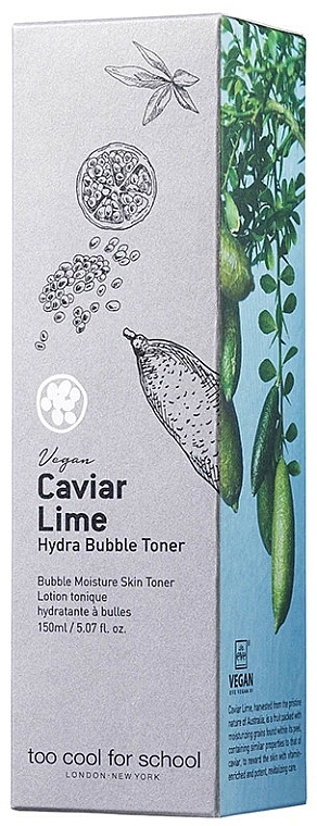 Feuchtigkeitsspendendes Gesichtstonikum mit Kaviar-Limette-Extrakt - Too Cool For School Caviar Lime Hydra Bubble Toner — Bild N2