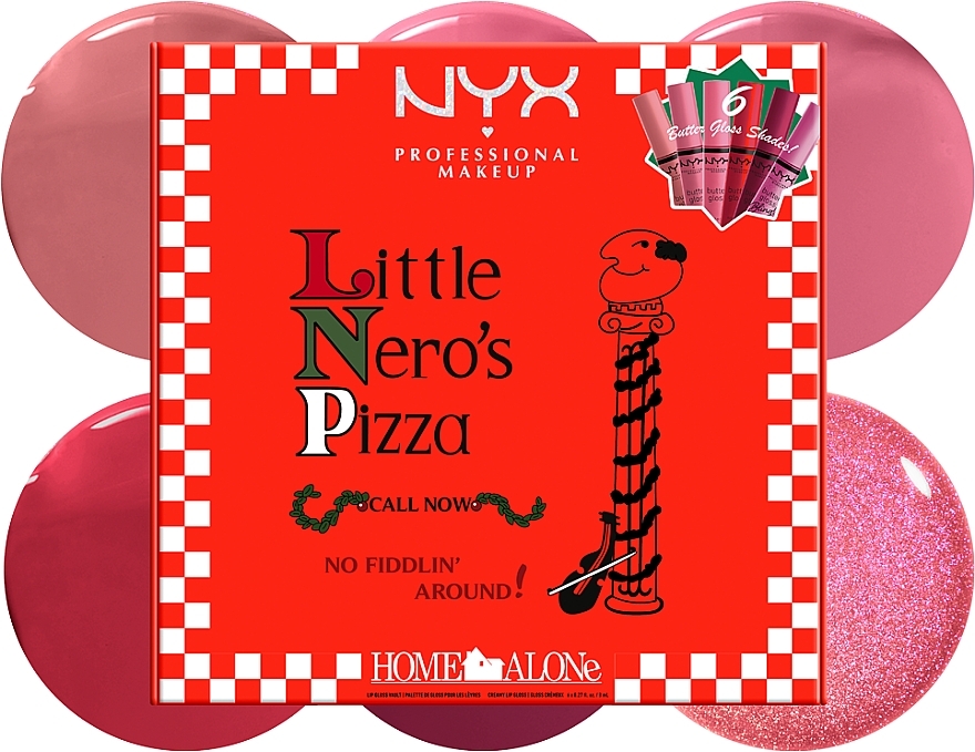 NYX Professional Makeup Home Alone Little Nero's Pizza Butter Gloss Set - Lippen-Make-up-Set — Bild N13