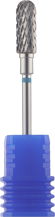Wolfram-Nagelfräser Abgerundeter Zylinder 5 mm blau - Head The Beauty Tools — Bild N1