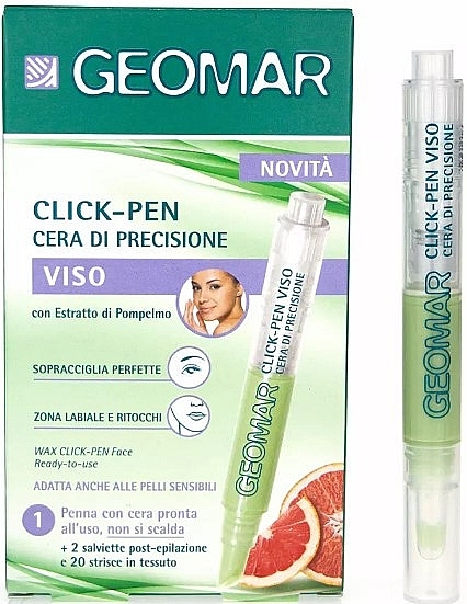 Enthaarungswachs-Stift für das Gesicht mit Grapefruit-Extrakt - Geomar Depilatory Wax Click Pen — Bild N1