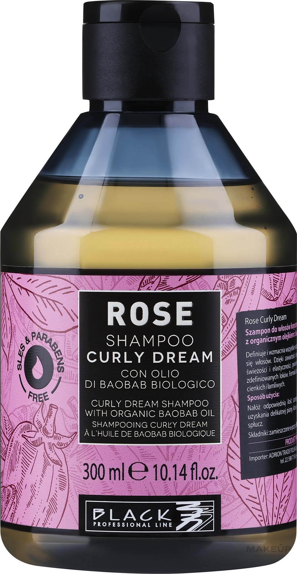 Haarshampoo - Black Professional Line Rose Shampoo Curly Dream — Bild 300 ml