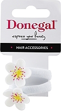 Düfte, Parfümerie und Kosmetik Haargummis FA-5659 weiße Blüten 2 - Donegal