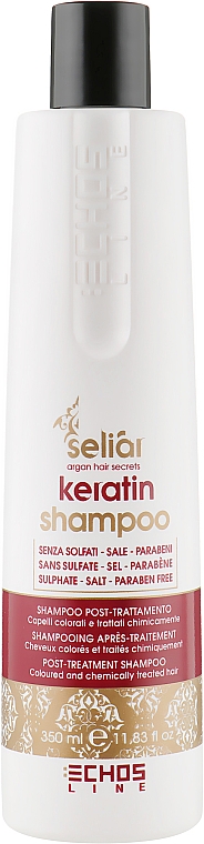 Shampoo mit Keratin - Echosline Seliar Keratin Shampoo  — Bild N1