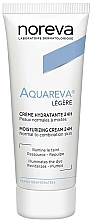Düfte, Parfümerie und Kosmetik Leichte feuchtigkeitsspendende Gesichtcreme für normale bis Mischhaut - Noreva Aquareva Light Moisturizing Cream 24H