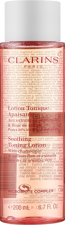 Beruhigende und tonisierende Gesichtslotion mit Kamille und Safranblütenextrakten - Clarins Soothing Toning Lotion — Bild N1