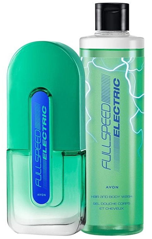 Avon Full Speed Electric - Duftset (Eau de Toilette 75ml + Duschgel 250ml)  — Bild N1