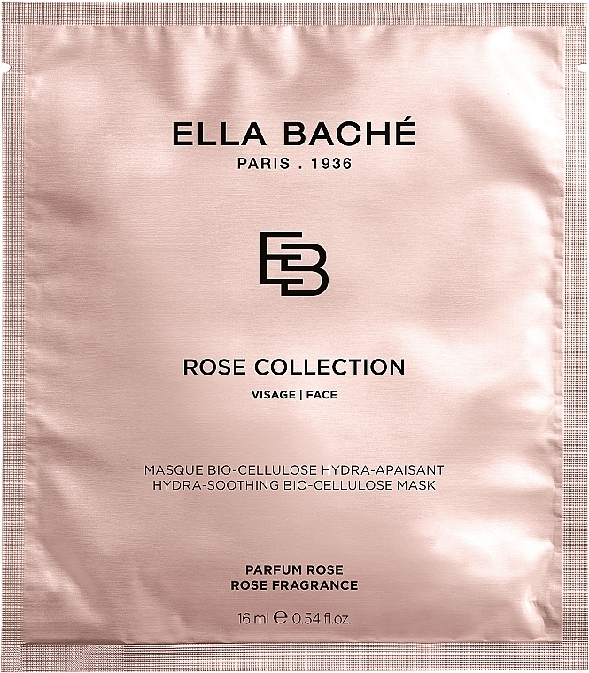 Rosa Biozellulose-Maske - Ella Bache Roses' Your Day Bio-Cellulose Hydrating Mask — Bild N1