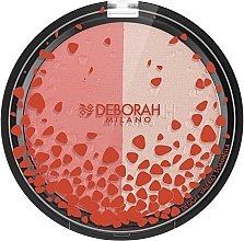Kompakter Rouge-Highlighter für das Gesicht - Deborah Duo Blush&Highlighter Design — Bild N2