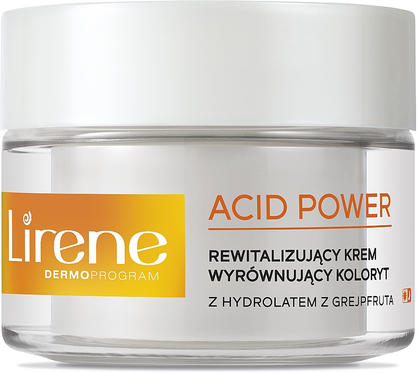 Revitalisierende Gesichtscreme mit Niacinamid und Bernsteinsäure - Lirene Acid Power — Bild N2