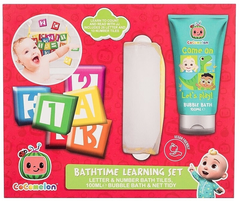 Set - Cocomelon Bathtime Learning Set (bubble/bath/100ml + toy + bag) — Bild N1