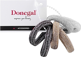Düfte, Parfümerie und Kosmetik Haar-Accessoires-Set Fashion Jewelry FA-5623 dunkelbraun, grau, senffarbe - Donegal