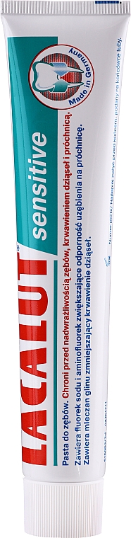 Zahnpflegeset - Lacalut Sensitive Special Edition Set (Zahnpasta 75ml + Zahnseide) — Bild N2