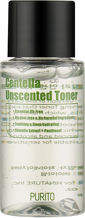 Toner mit Centella für überempfindliche Haut - Purito Centella Unscented Toner (Mini)  — Bild N3