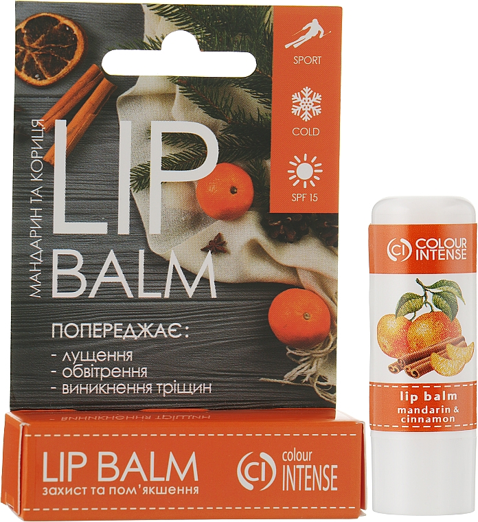 Pflegender und schützender Lippenbalsam mit Mandarine und Zimt - Colour Intense Mandarin and Cinnamon Lip Balm — Bild N2