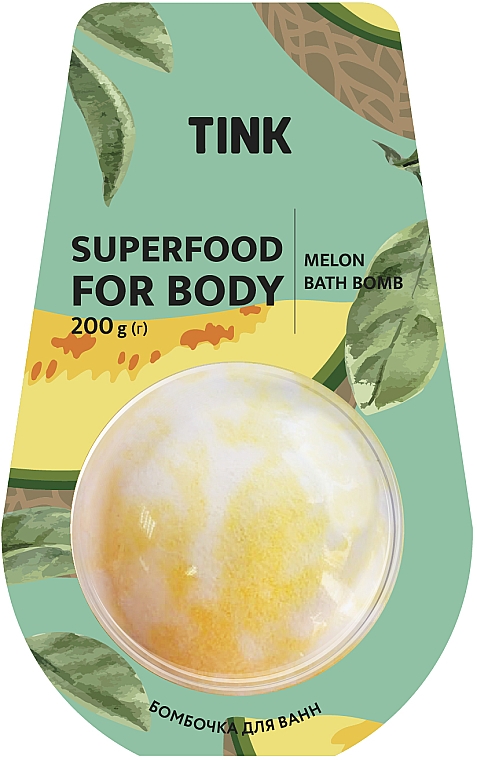 Badebombe Melone - Tink Superfood For Body Melon Bath Bomb — Bild N1