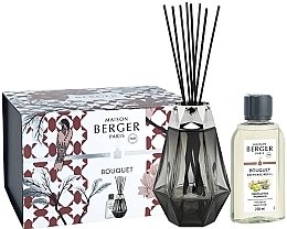 Düfte, Parfümerie und Kosmetik Duftset - Maison Berger Wilderness Prisme Black Reed Diffuser Gift Set (Raumerfrischer 200ml + Refill 200ml)