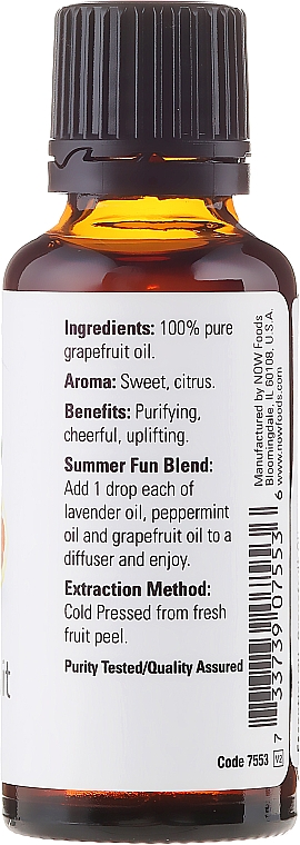 Ätherisches Öl Grapefruit - Now Foods Grapefruit Essential Oils — Bild N2