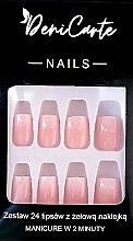 Künstliche Nägel quadratisch Ombre 24 St. - Deni Carte Nails 7028  — Bild N1