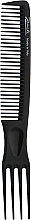 Gabelkamm schwarz - Janeke Professional Wide-Teeth Comb With Picks — Bild N1