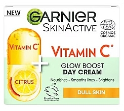 Tagescreme für das Gesicht mit Vitamin C - Garnier SkinActive Vitamin C Glow Boost Day Cream — Bild N1