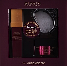 Düfte, Parfümerie und Kosmetik Set - Atashi Antioxidant (ser/50ml +f/cr/50ml + gua sha)