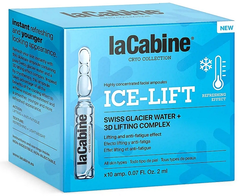 Kühlende Gesichtsampullen mit Lifting-Effekt - La Cabine Ice-lift Ampoules — Bild N2