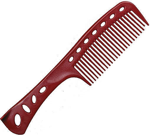 Kamm zum Färben und Ombré-Schattierung 225 mm rot - Y.S.Park Professional 601 Self Standing Combs Red — Bild N1