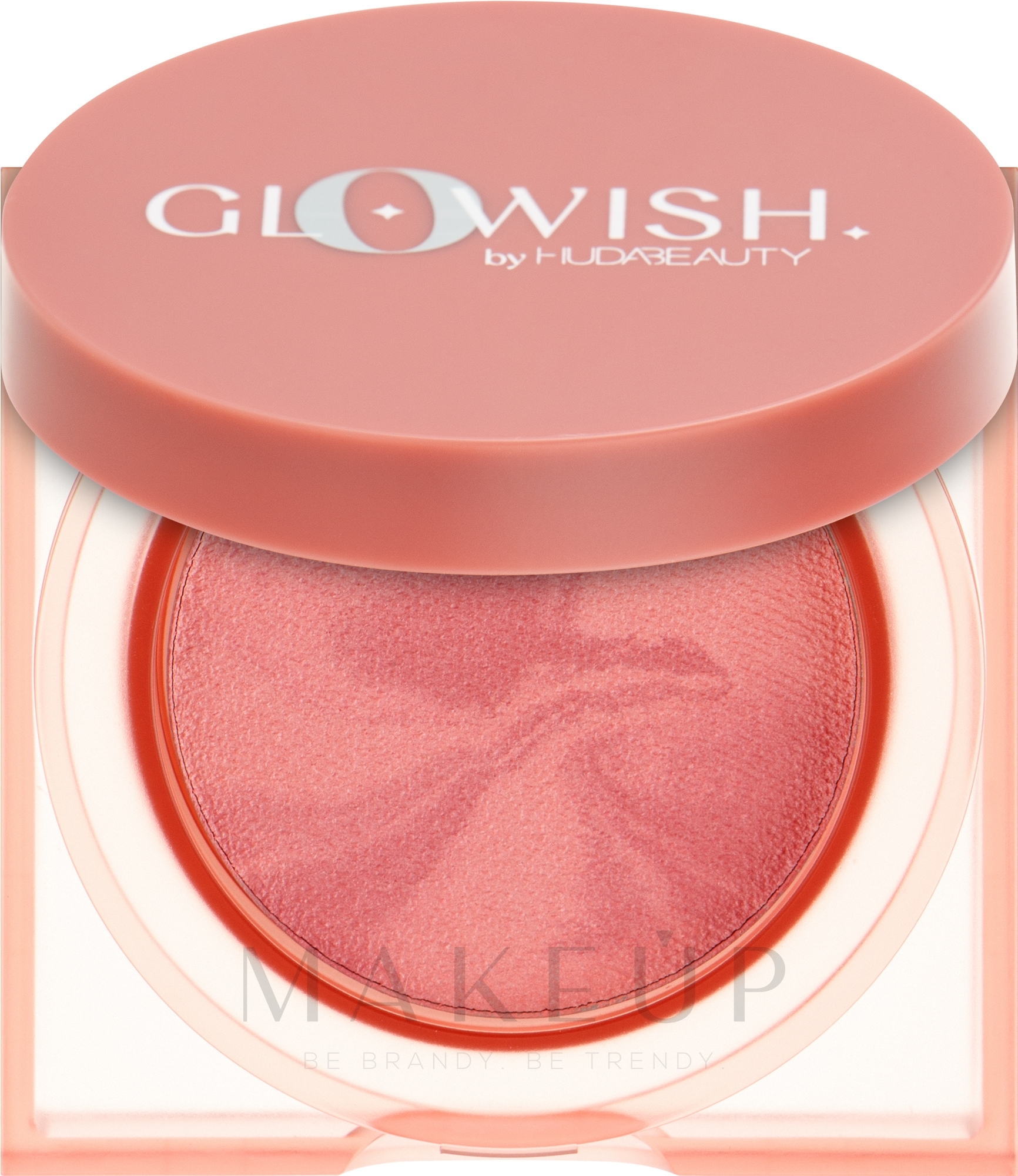 Rouge - Huda Beauty GloWish Cheeky Vegan Blush Powder — Bild 02 - Caring Coral