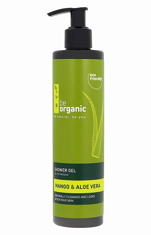 Duschgel Mango und Aloe mit Spender - Be Organic Body Wash Mango & Aloe — Bild N1