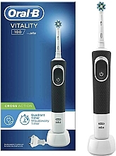 Düfte, Parfümerie und Kosmetik Elektrische Zahnbürste Vitality D100 CrossAction schwarz - Oral-B Vitality D100 CrossAction Black