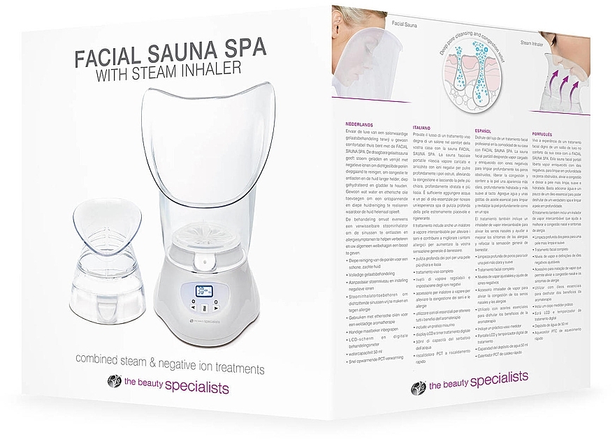 Sauna für das Gesicht - Rio-Beauty Facial Sauna Spa With Steam Inhaler — Bild N1