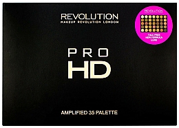 Lidschattenpalette - Makeup Revolution Pro HD Palette Amplified 35 — Bild N4