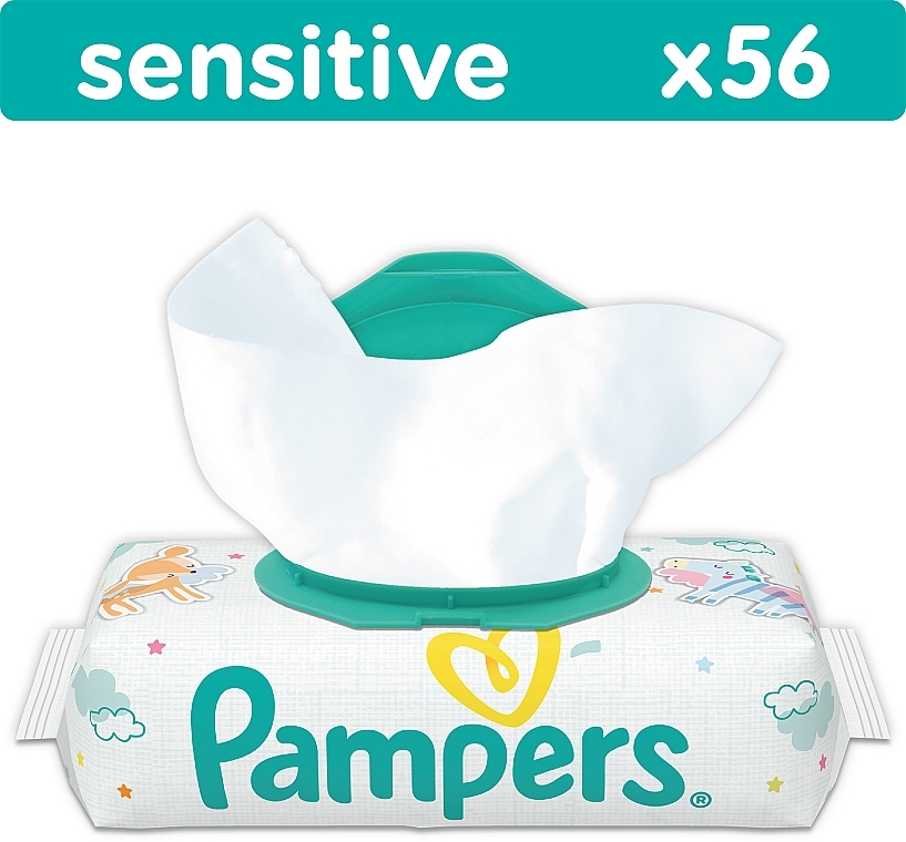 Feuchttücher für Babys Sensitive 56 St. - Pampers — Bild N1