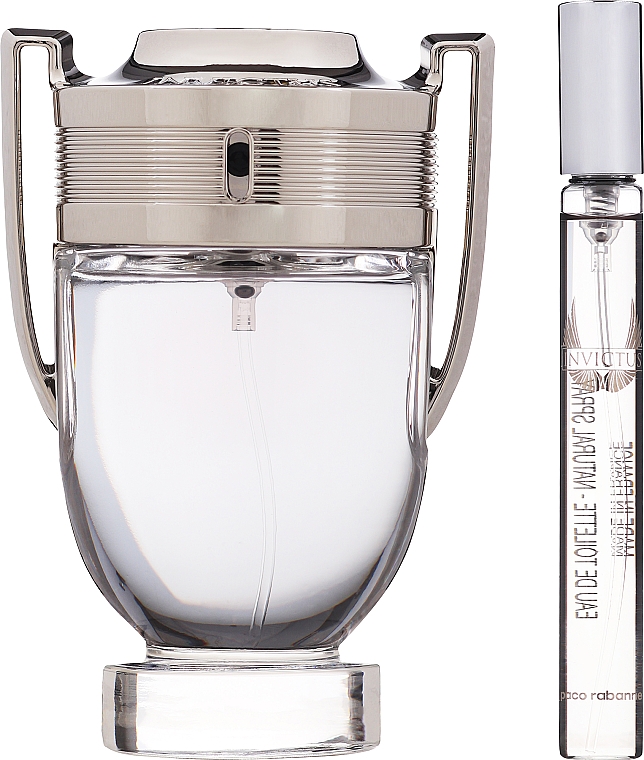 Paco Rabanne Invictus Eau de Toilette - Duftset (Eau de Toilette 100ml + Eau de Toilette Mini 10ml) — Bild N2