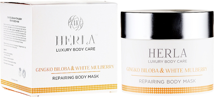 Reparierende Körpermaske mit Ginkgo und weißer Maulbeere - Herla Luxury Body Care Gingko Biloba & White Mulberry Body Mask — Bild N1