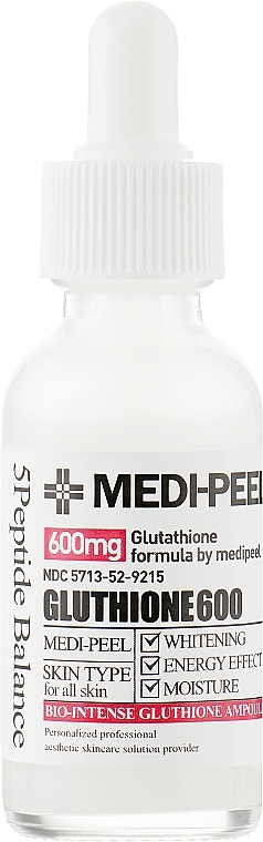 Aufhellendes und energetisierendes Gesichtsserum mit Glutathion - Medi Peel Bio-Intense Gluthione 600 White Ampoule — Bild N4