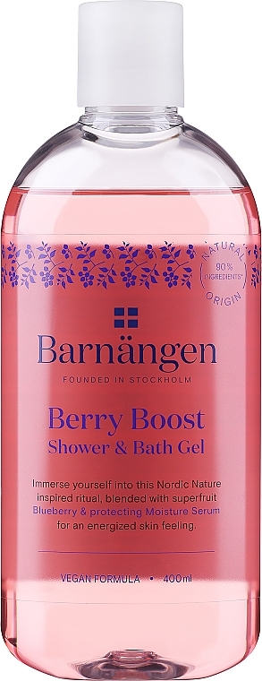 Energetisierendes Bade- und Duschgel mit Blaubeere - Barnangen Berry Boost Shower & Bath Gel