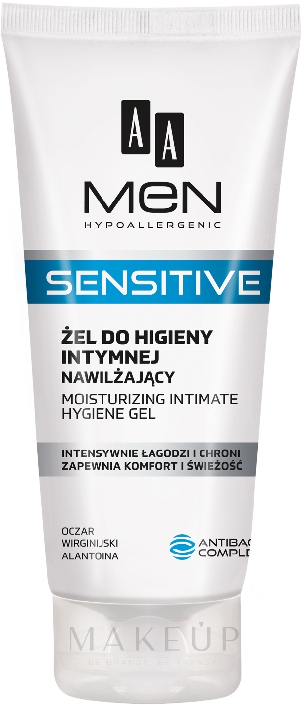 Feuchtigkeitsgel für die Intimhygiene - AA Men Sensitive Moisturizing Gel For Intimate Hygiene  — Bild 200 ml